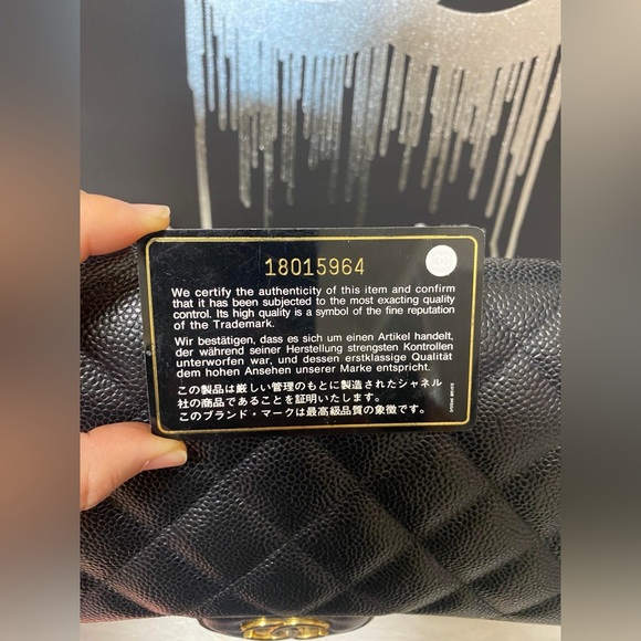 CHANEL CLASSIC JUMBO DOUBLE FLAP BLACK CAVIAR GHW - Picture 12 of 14